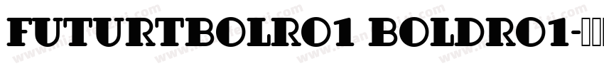 FuturTBolRo1 BoldRo1字体转换
